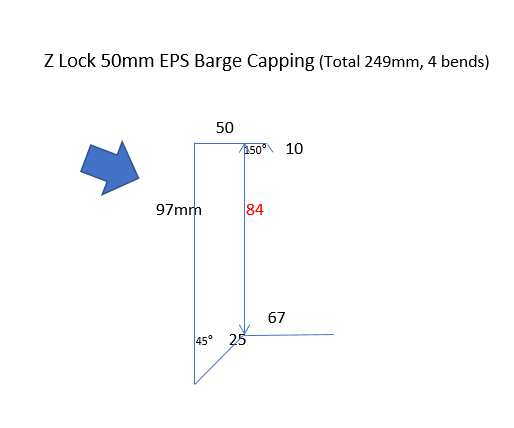 Barge Capping 50mm